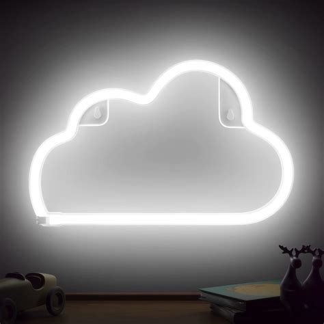 Snapklik.com : Cloud Neon Sign, LED Cloud Neon Lights For Bedroom, USB Or Battery Powered Cloud ...