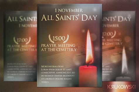 All Saints Day Flyer | Photoshop Templates ~ Creative Market