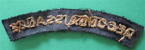 RECONNAISSANCE CORPS SHOULDER TITLE