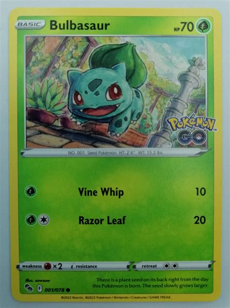 Pgo Bulbasaur 001 Ivysaur 002 Venusaur 003 Holo Grass Karty