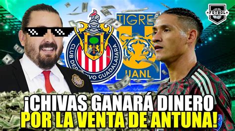 CHIVAS GANARÁ DINERO por la VENTA de URIEL ANTUNA a TIGRES YouTube