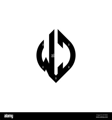 Wc Monogram Logo Letter With Simple Continued Shape Style Geometric