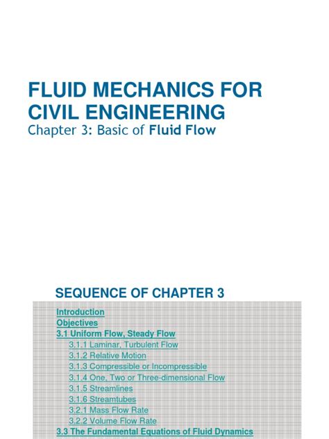 AE 233 (Chapter 3) Fluid Mechanics For Chemical Engineering | PDF ...