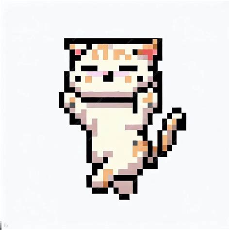 Premium Ai Image Cute Cat Pixel Art