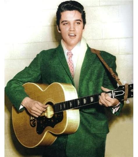 Elvis Presley In Green Jacket 850 Elvis Presley Elvis Presley