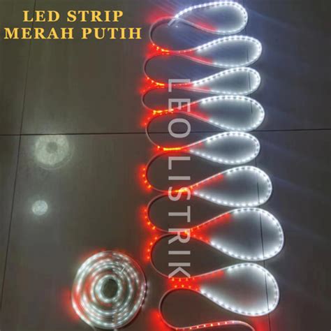 Jual Lampu Led Strip Selang Rope Led 3528 Merah Putih Ip66 Meteran Rgb