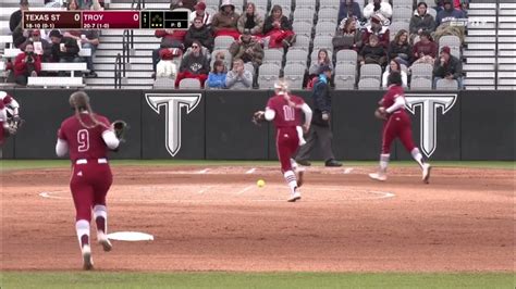 Troy Vs Texas State Doubleheader Full Game Highlights Youtube