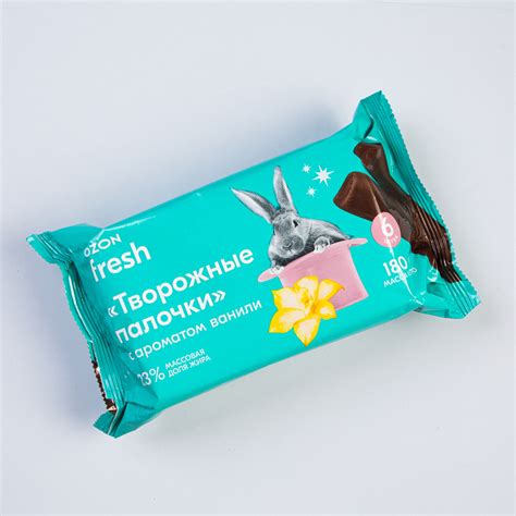 Творожные палочки Ozon fresh глазированные, с ванилью, 180 г - купить с ...