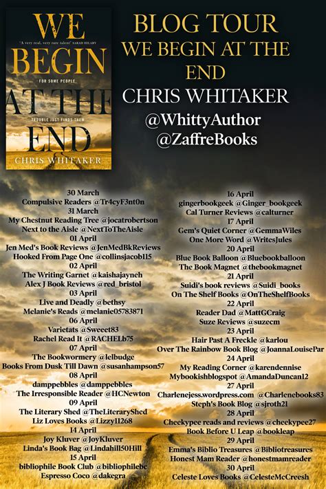 We Begin at the End by Chris Whitaker | Blog Tour Book Review |#