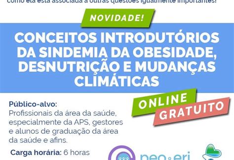 Cursos A Distância Conceitos Introdutórios Da Sindemia Da Obesidade