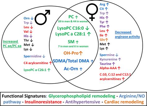 Integrative Model Of The Common And Sex Specific Signatures And Their