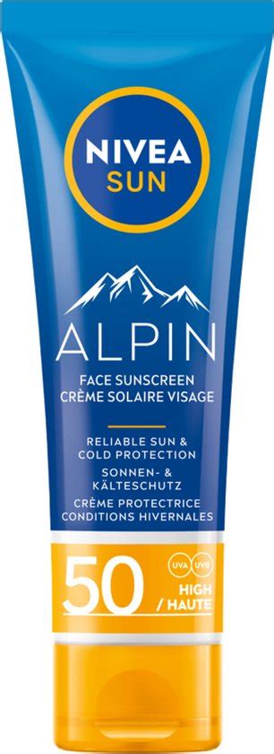 NIVEA SUN Face Alpin Zonnebrand Crème SPF 50 Wintersport Ski