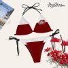 Dr Pepper Triangle Bikini Set Swimsuit