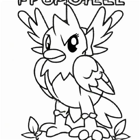 10 Desenhos Incríveis de Spearow Pokemon para Imprimir e Colorir