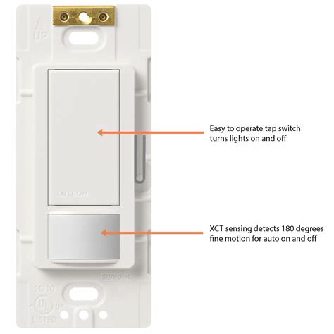 Lutron Maestro Motion Sensor Switch No Neutral Required Watts