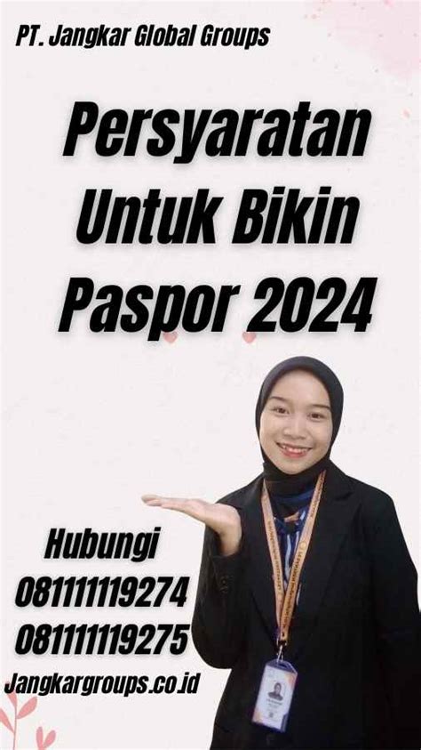 Persyaratan Untuk Bikin Paspor Jangkar Global Groups