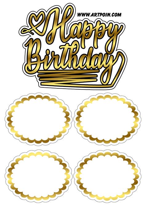 Topo De Bolo Happy Birthday Png Tema De Cumplea Os Infantil Tarjetas