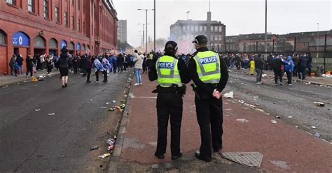 Police Investigate Man Performing Sex Act Outside Ibrox As Rangers Fans Celebrate Title Daily Star