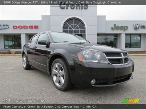 Brilliant Black Crystal Pearl Dodge Avenger R T Dark Slate