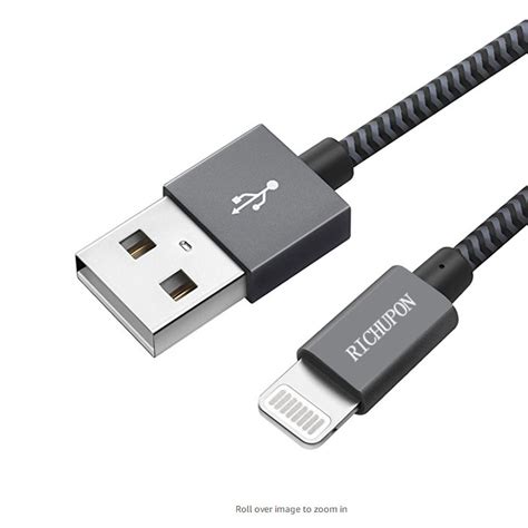 Usb Mfi Certified Lightning Cable Nylon Braided Usb A To Lightning