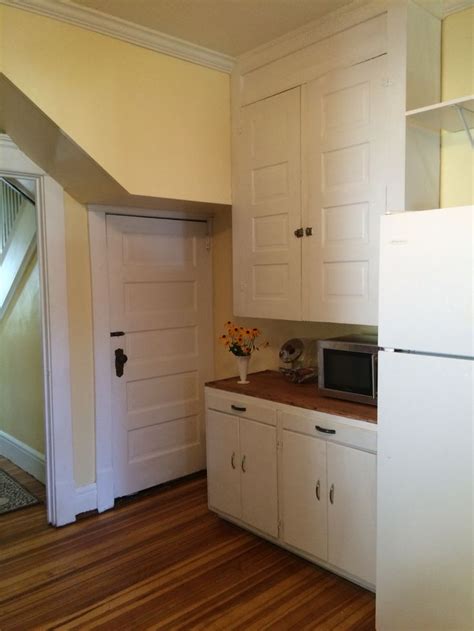 Yellow and white kitchen | Old kitchen, White kitchen, Kitchen