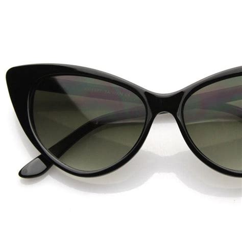 Super Cat Eye Sunglasses Deadstock Womens Fashion Cateyes 1960s Era