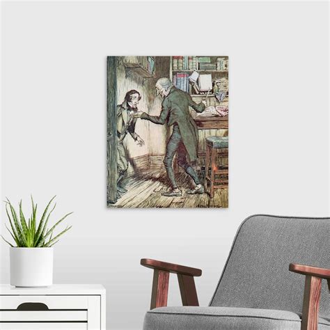 Scrooge And Bob Cratchit From Dickens A Christmas Carol Wall Art