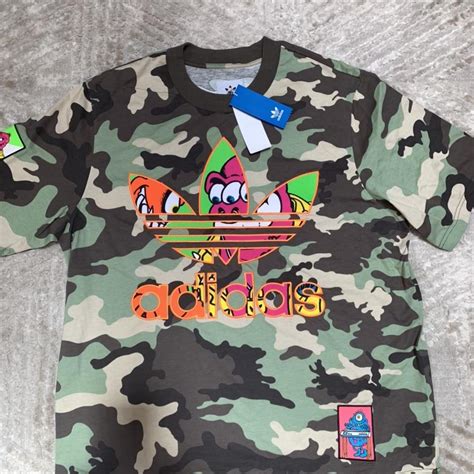 Jeremy Scott Adidas Originals Camo T-Shirt New with... - Depop