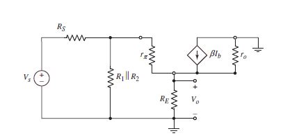 Common Collector Amplifier Calculator (Small Signal Analysis ...