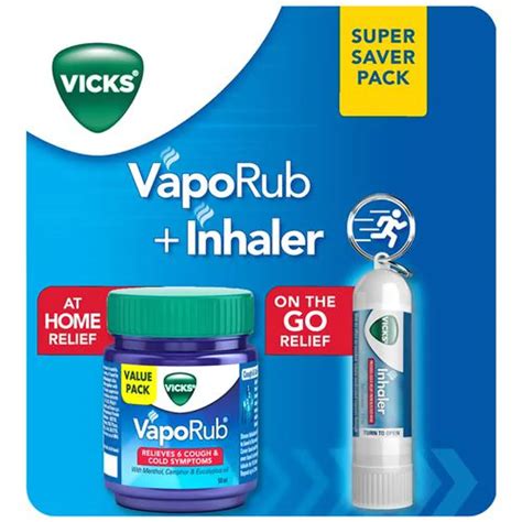 Vicks Vaporub 50 Ml Inhaler 05 Ml 1 Kit Price Uses Side Effects