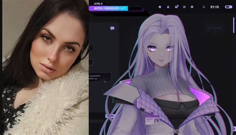 AiCandii’s face-revealing photo compared to her VTuber model