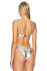 Superdown Natalia Bikini Top In Silver Metallic REVOLVE