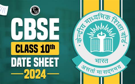 Cbse Class 10 Date Sheet 2024 Released Pdf Download Link