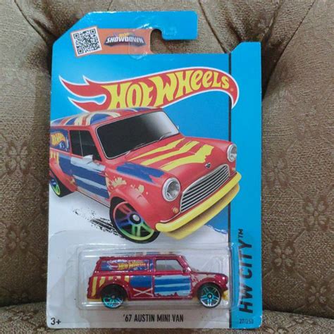 Hot Wheels 67 Austin Mini Van Red Shopee Malaysia