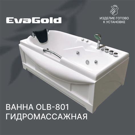 Гидромассажная ванна EvaGold OLB-801 171х88х54 купить на OZON по низкой ...