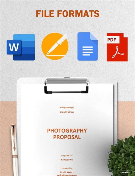 Photography Proposal Template - Google Docs, Word, Apple Pages, PDF ...