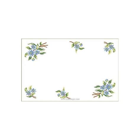 Napperon Broder Fleurs Azur En Broderie Traditionnelle Luc Cr Ation