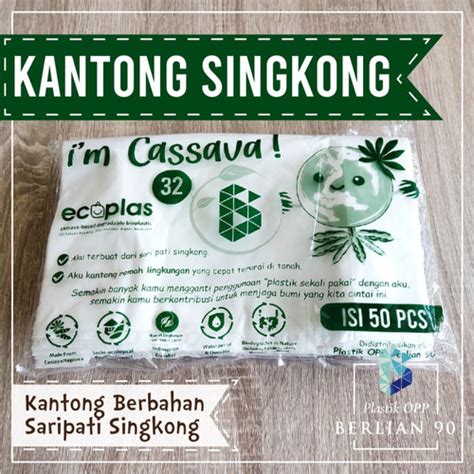 Jual Kantong Plastik Singkong Ukuran 32 Isi 50 Lembar Telobag Cassava