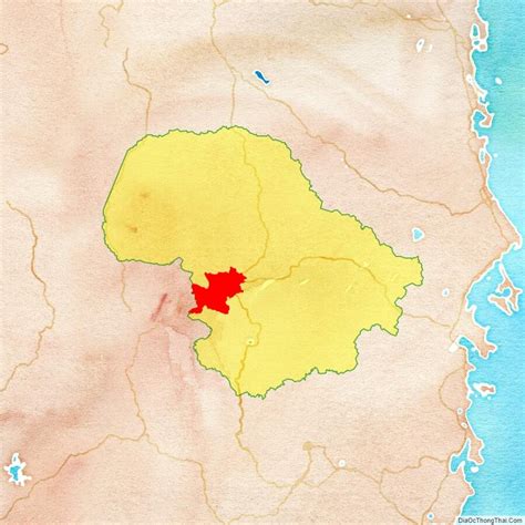 Map of Buon Ma Thuot city - Dak Lak