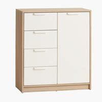 Drawer Chest Jenslev Oak White Jysk