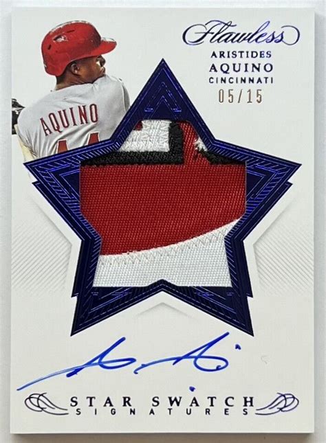 Mavin Flawless Baseball Aristides Aquino Star Swatch Signatures