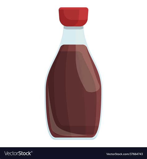 Salty Soy Sauce Icon Cartoon And Flat Style Vector Image