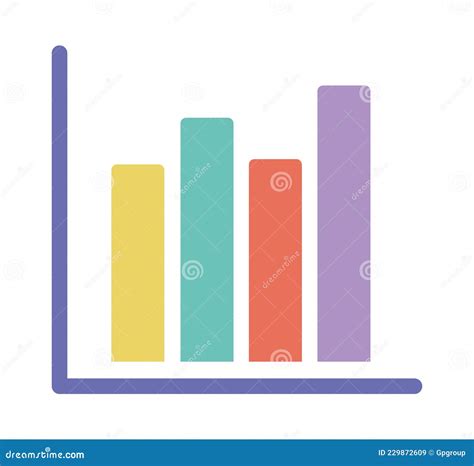 Colorful Bar Graph Stock Vector Illustration Of Bargraph 229872609