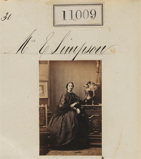 NPG Ax60715 E Simpson Portrait National Portrait Gallery