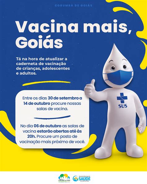 Vacina Mais Goiás Atualize Sua Caderneta De Vacinação Agora