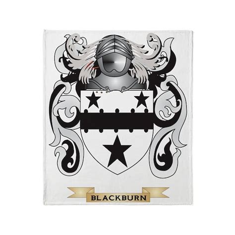 Blackburn Coat of Arms Throw Blanket by Tshirts-Plus - CafePress