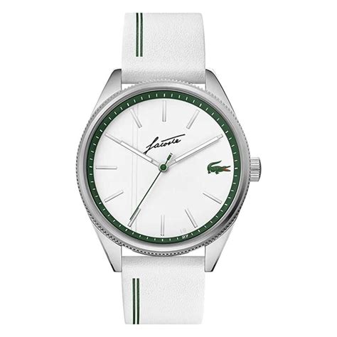 Ripley RELOJ PARA HOMBRE LACOSTE GENEVE CORREA DE CUERO BLANCO MOD