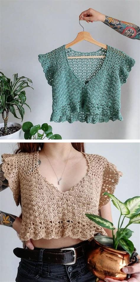 26 Easy Crochet Top Patterns for Beginners - Beautiful Dawn Designs ...