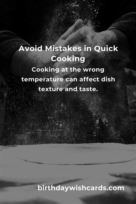 Avoid These Common Mistakes in Quick Cooking Basics » Birthday Wish Cards