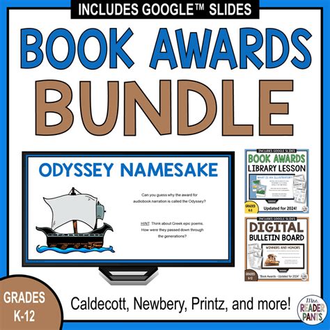 Book Awards Library Lesson Bundle Newbery Caldecott Printz Sibert